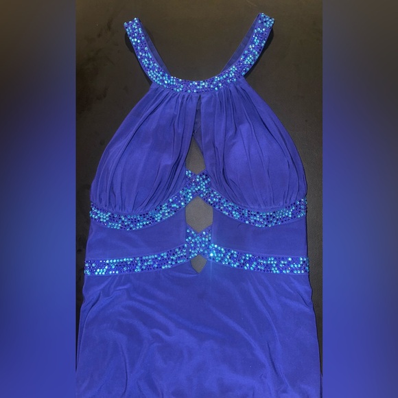 Elegant Blue Maxi Dress - Picture 1 of 9